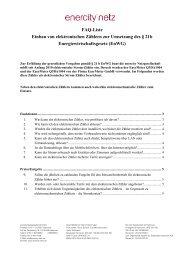 FAQ-Liste Einbau von elektronischen Zählern zur Umsetzung des ...