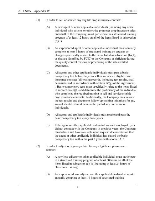 appendix iv quality assurance and program integrity - RMA USDA ...