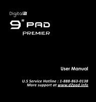 D2-927G 9-inch Pad Premier UserManual.indd - D2 PAD