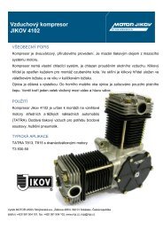 VzduchovÃ½ kompresor JIKOV 4102 - motor jikov group