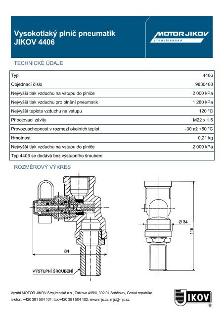 VzduchovÃ½ kompresor JIKOV 4102 - motor jikov group