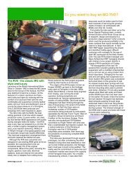 The RV8 - the classic MG with style and luxury - V8 Register
