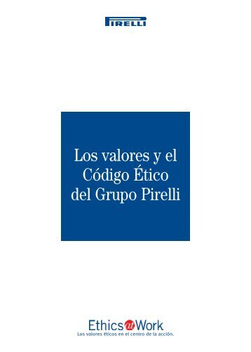 Los valores y el CÃ³digo Ãtico del Grupo Pirelli