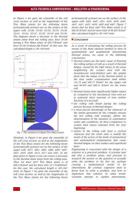 thermal stress analysis using finite element method in area