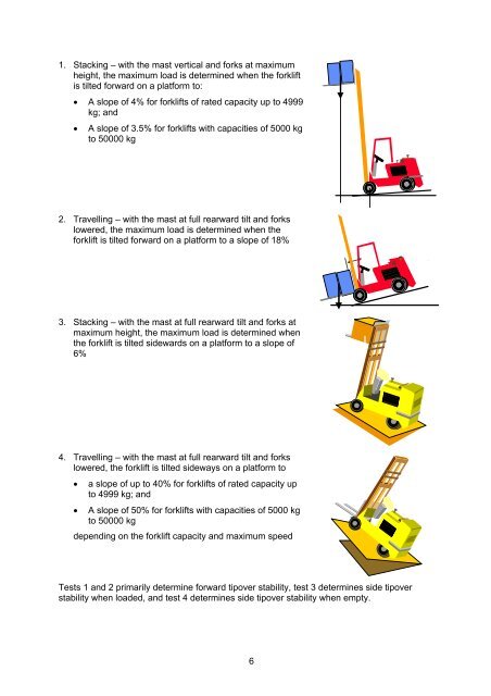 Forklift stability and other technical safety issues - Monash University