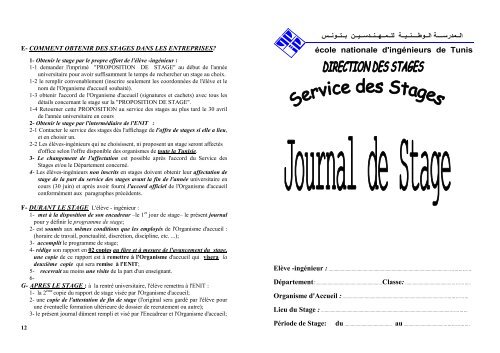 Exemple De Journal De Stage Rempli  doniemas