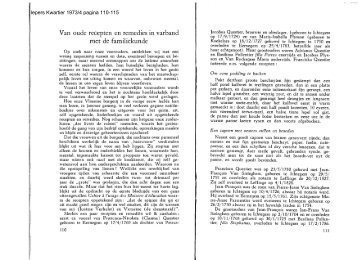 Van oude recepten en remedies in varband met de familiekunde