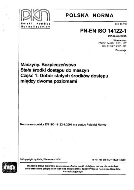PN-EN ISO 14122-1 Ma..