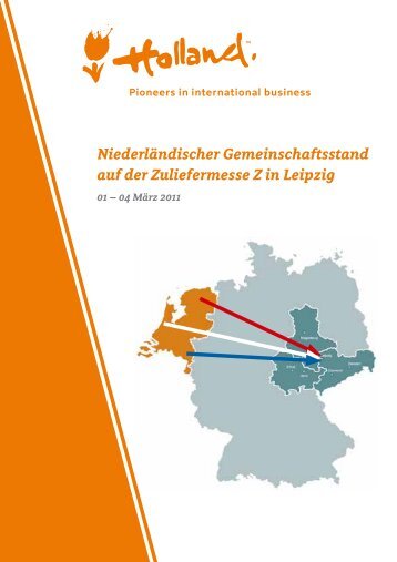 Niederländischer Gemeinschaftsstand auf der Zuliefermesse Z in ...