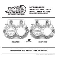 LSD FF Hydraulic Side Cover Instructions - Baker Drivetrain