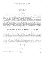 Statistical physics