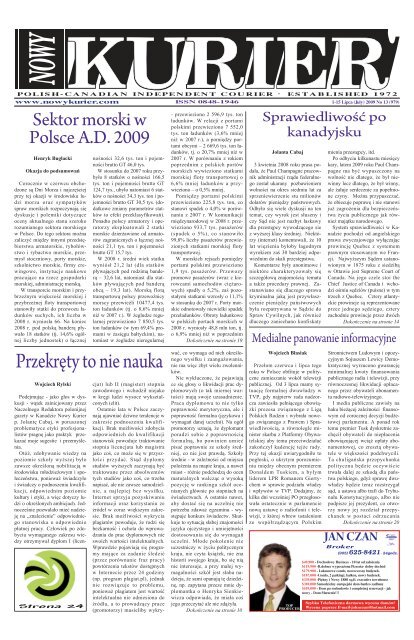 (July) 2009r. No 13 (979) - Nowy Kurier