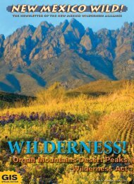 OTerO MesA AnD THe New Mexico Wilderness Alliance