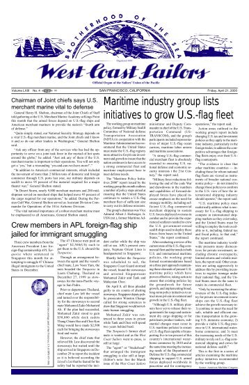 Maritime industry group lists initiatives to grow U.S.-flag fleet
