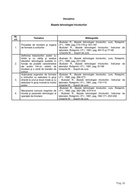 Examen de diploma - Tehnologia Tricoturilor si Confectiilor