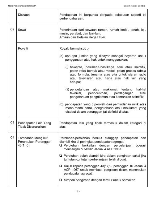 Nota Penerangan B