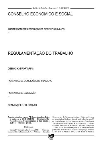 Acordo Coletivo de Trabalho - Portugal Telecom