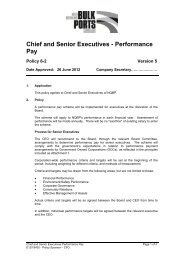 Chief and Senior Executives - Performance Pay - North Queensland ...