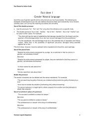 Fact sheet 1 Gender Neutral language - Thomson Reuters