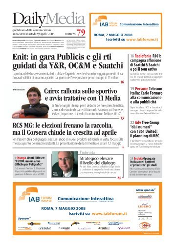 Enit: in gara Publicis e gli rti guidati da Y&R, OC&M e Saatchi - DDB