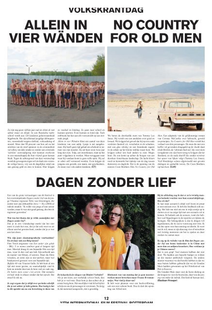 volkskrantdag zondag 3 februari - International Film Festival ...