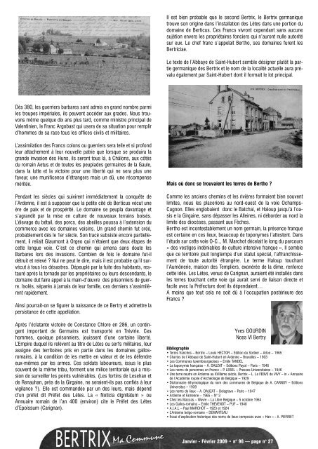 Revue Communale de Bertrix nÂ° 98