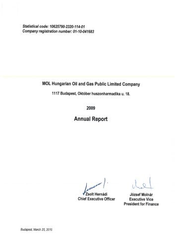 MOL Hungarian Oil and Gas Public Limited Company