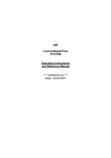 LMF-V5 Manual - TetraTec Instruments GmbH