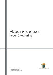 Uppdaterad RegelfÃ¶rteckning 2013-05-14 - Ãklagarmyndigheten