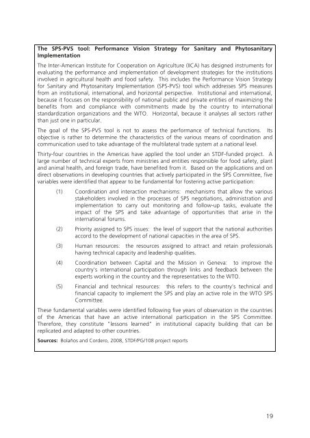 National SpS Coordination Mechanisms - Standards and Trade ...