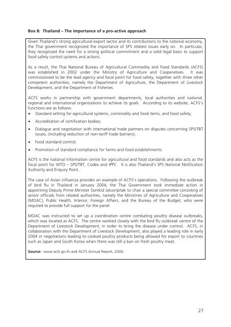 National SpS Coordination Mechanisms - Standards and Trade ...