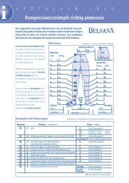 KompressionsstrÃ¼mpfe richtig anmessen - Belsana Medizinische ...