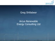 Greg Shillabeer Arcus Renewable Energy Consulting Ltd