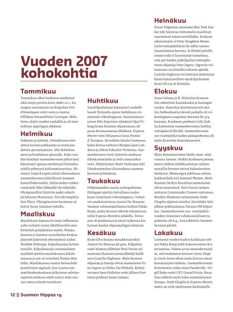 Vuosikertomus 2007 - Hippos