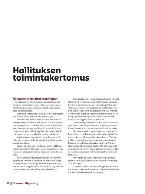 Vuosikertomus 2007 - Hippos