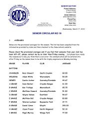 SENIOR CIRCULAR NO 19 - rdca.com