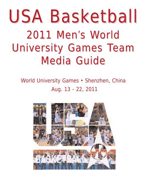 2011 Men's World University Games Team Media USA Basketball