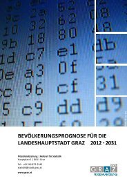 BevÃƒÂ¶lkerungsPrognose fÃƒÂ¼r die Landeshauptstadt Graz 2012 - 2031