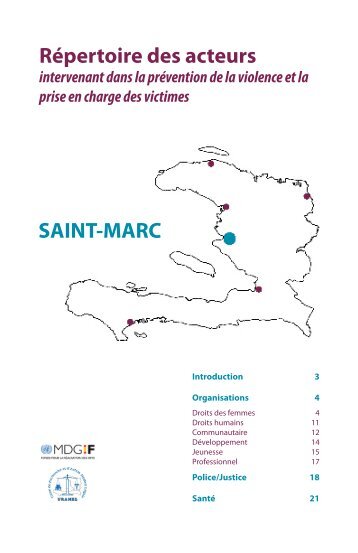 SAINT-MARC RÃƒÂ©pertoire des acteurs - UN Haiti