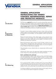 Vandex General Application Instructions - Safeguard Europe Ltd.