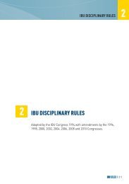 IBU DISCIPLINARY RULES