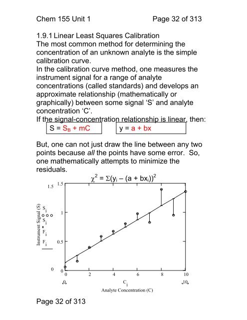 Chemistry 155 Introduction to Instrumental Analytical Chemistry