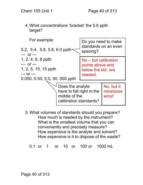 Chemistry 155 Introduction to Instrumental Analytical Chemistry