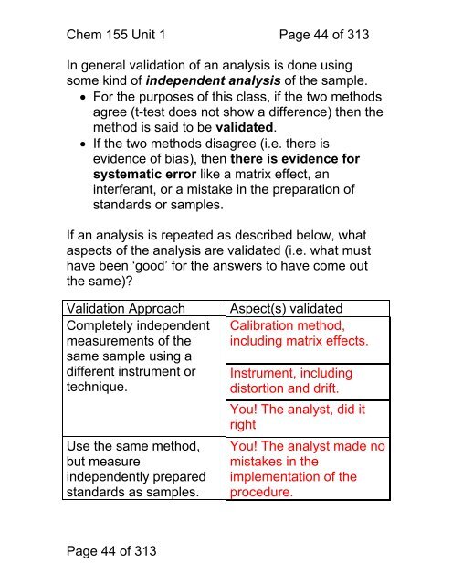 Chemistry 155 Introduction to Instrumental Analytical Chemistry