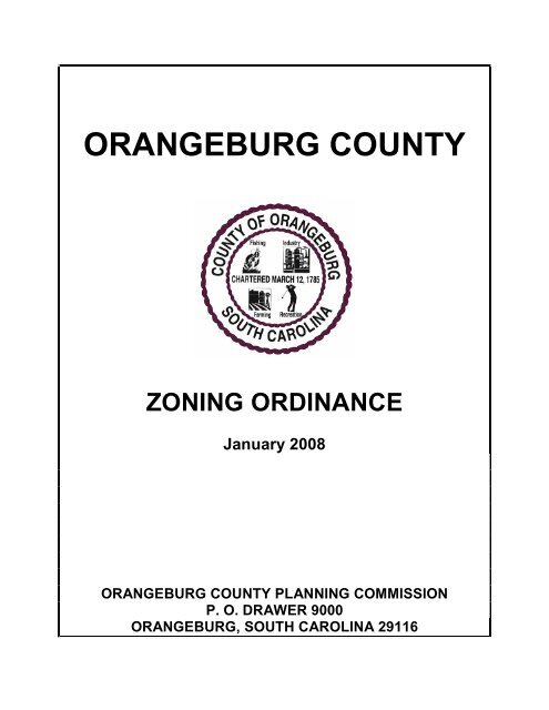 Zoning Ordinance Orangeburg County