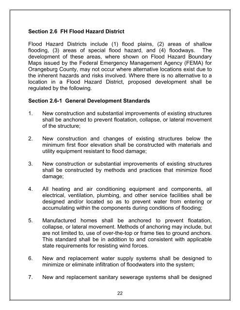 Zoning Ordinance - Orangeburg County