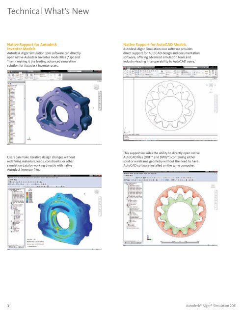 Autodesk Algor Simulation 2011 Updates - Technical Brochure