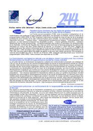 Actu Europe 244 du 25/07/2001 - EVTA