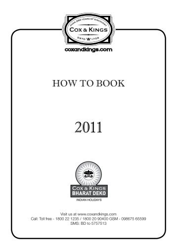 HOW TO BOOK - Cox & Kings