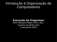 Introdução à Organização de Computadores - Rossano.pro.br